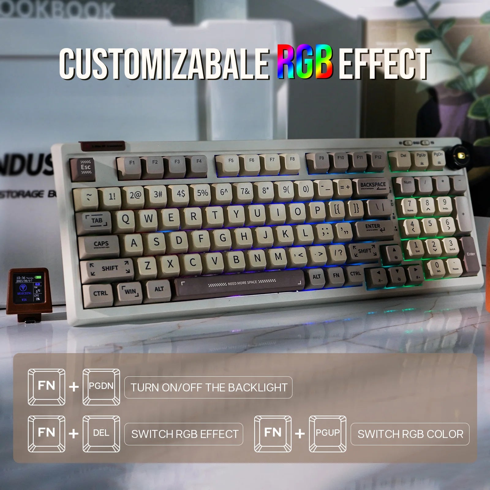 Gasket Mounted Tri-Mode Keyboard