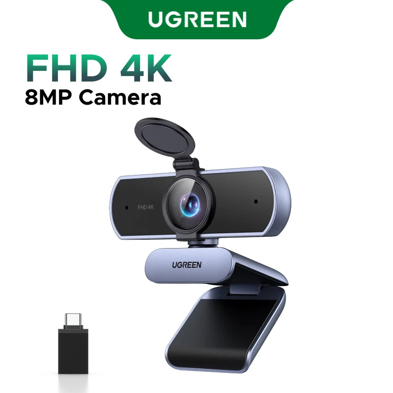4K FHD Webcam with Dual AI Mics