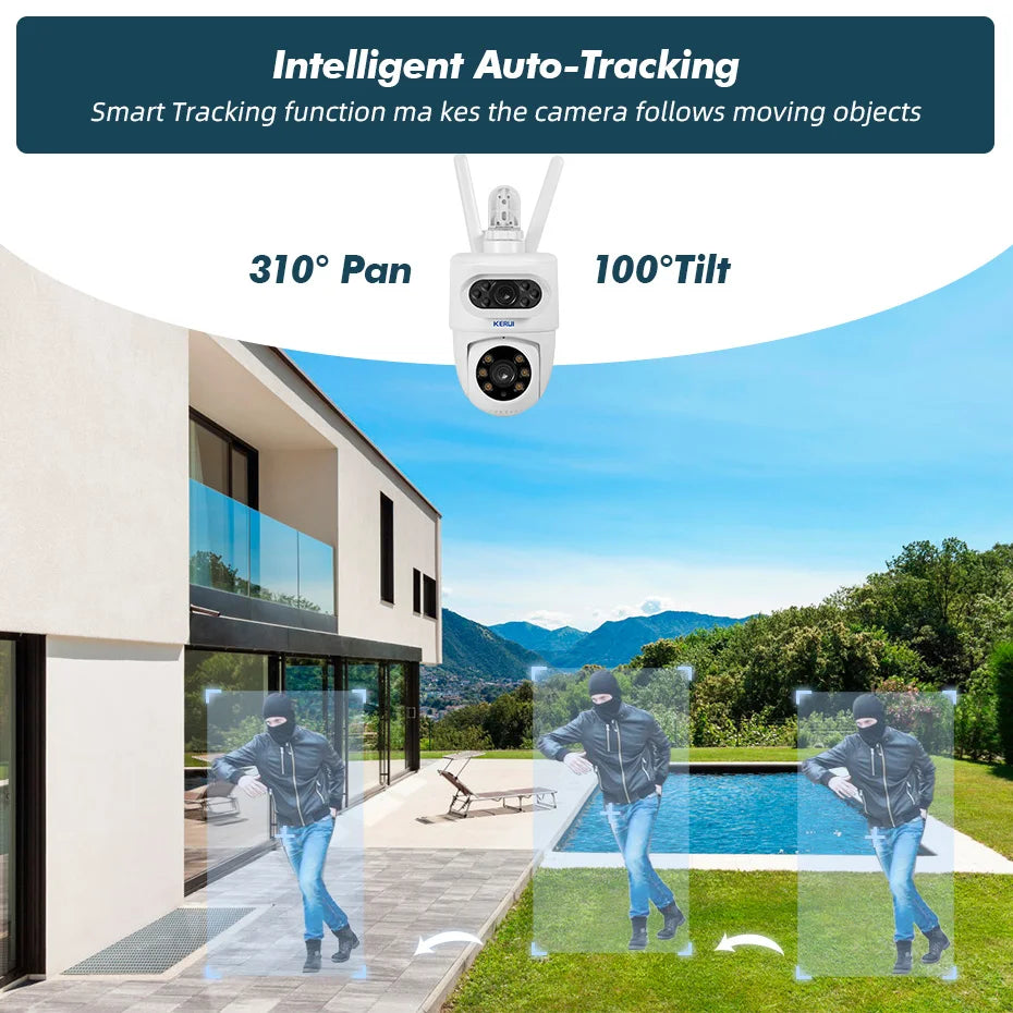 Outdoor 10MP 5K CCTV Video Surveillance Camera