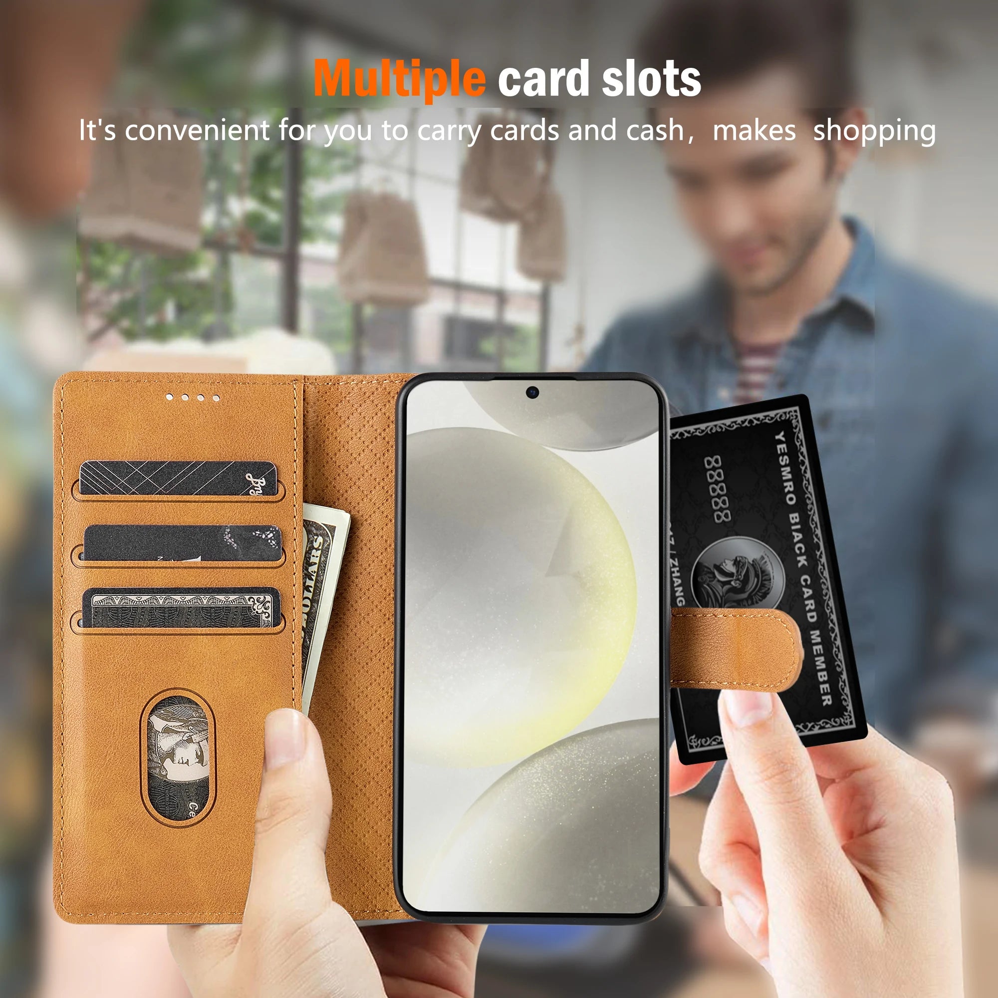 Business Leather Phone Case For Samsung S25