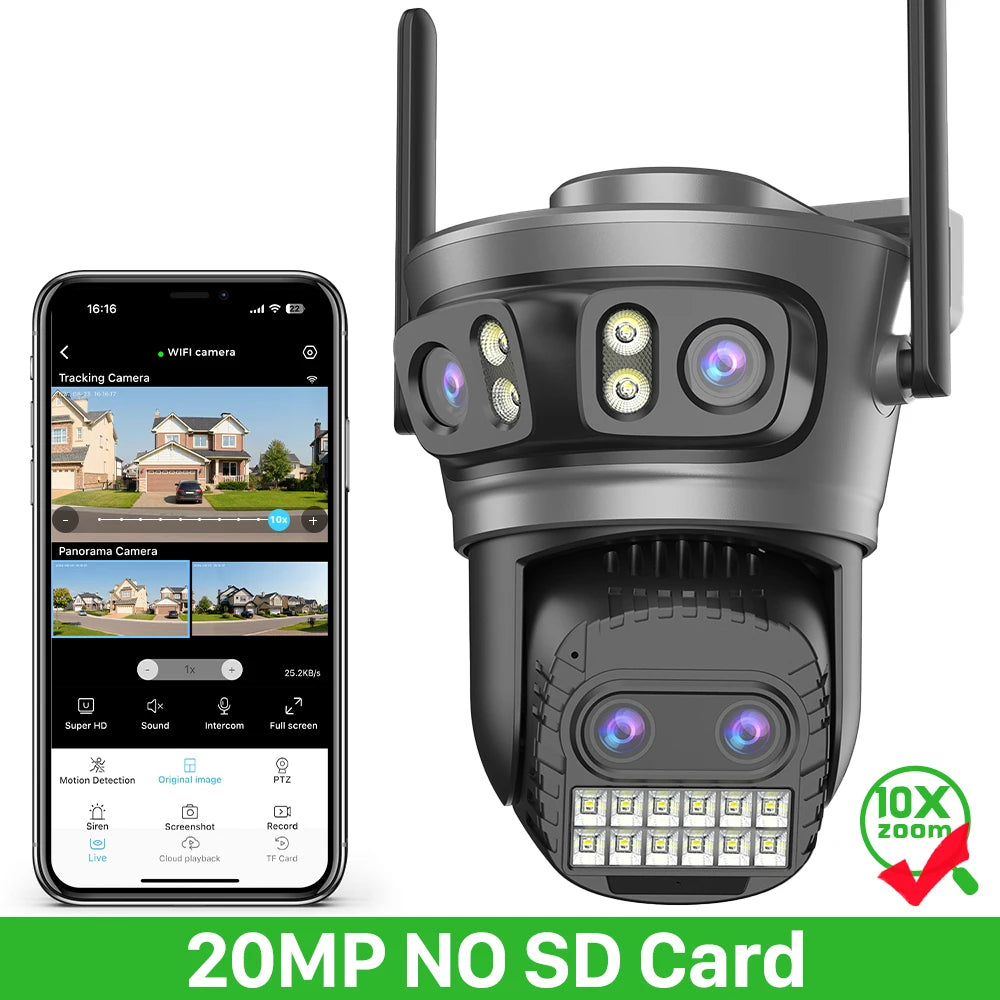 20MP 10K Multi-Lens PTZ Camera