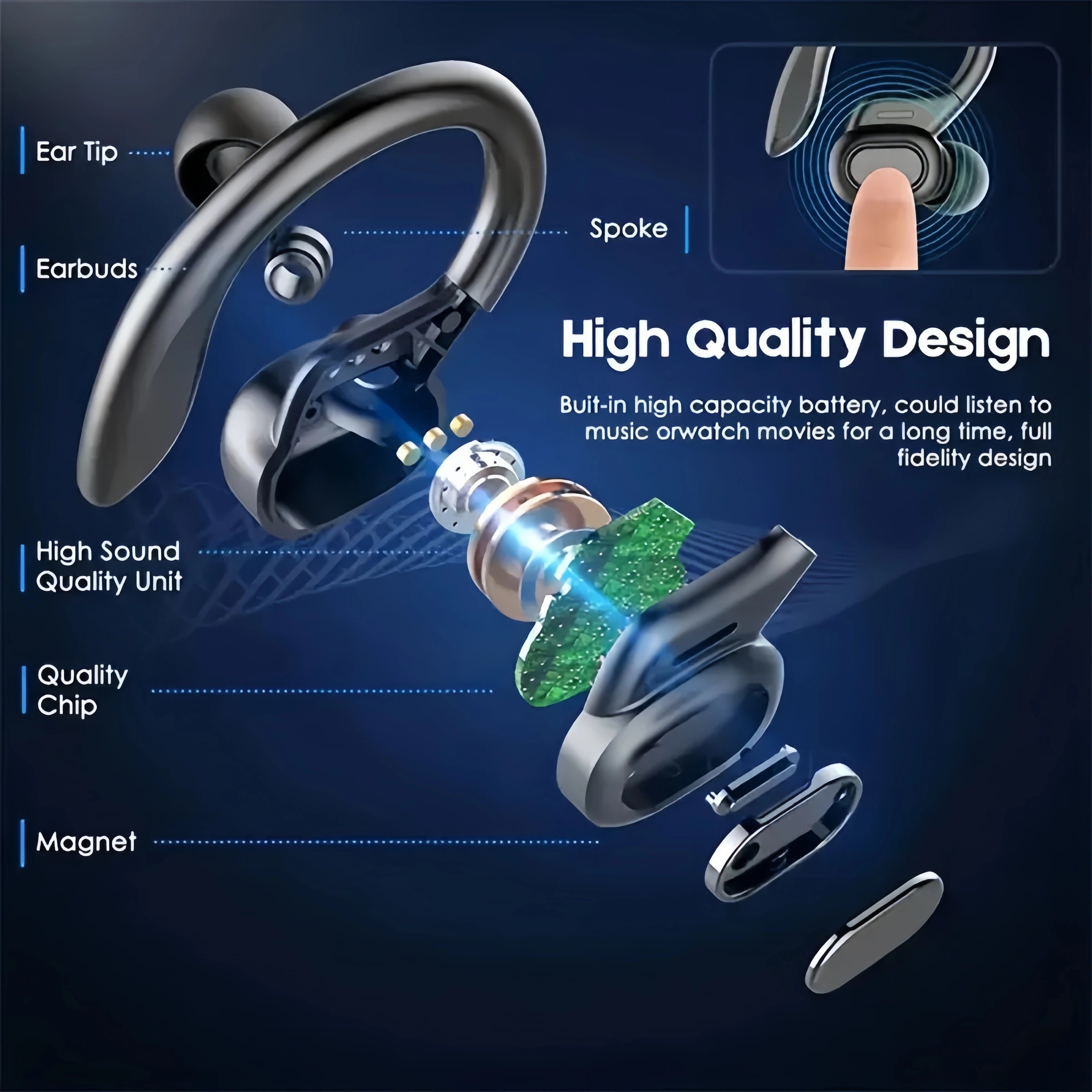 True Wireless Earbuds Black