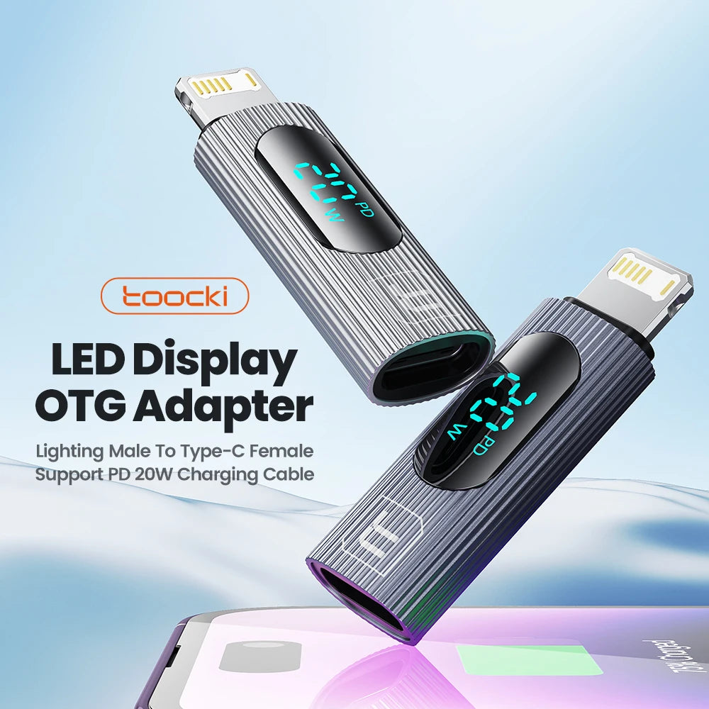 20W PD Lightning to USB C Adapter