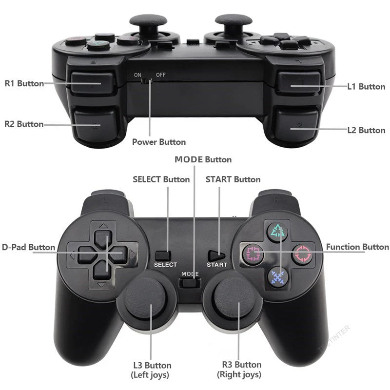 Wireless Gamepad for Sony PS2/PS1