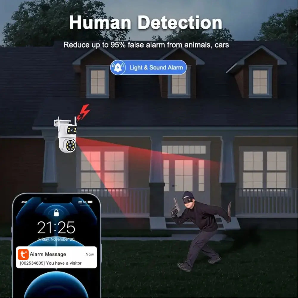 4K 8MP Dual Lens WIFI Camera