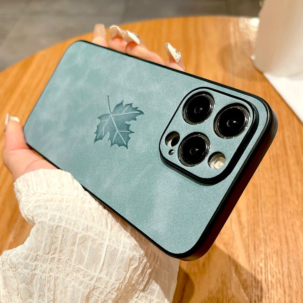 Leather Retra Case For iPhone 16