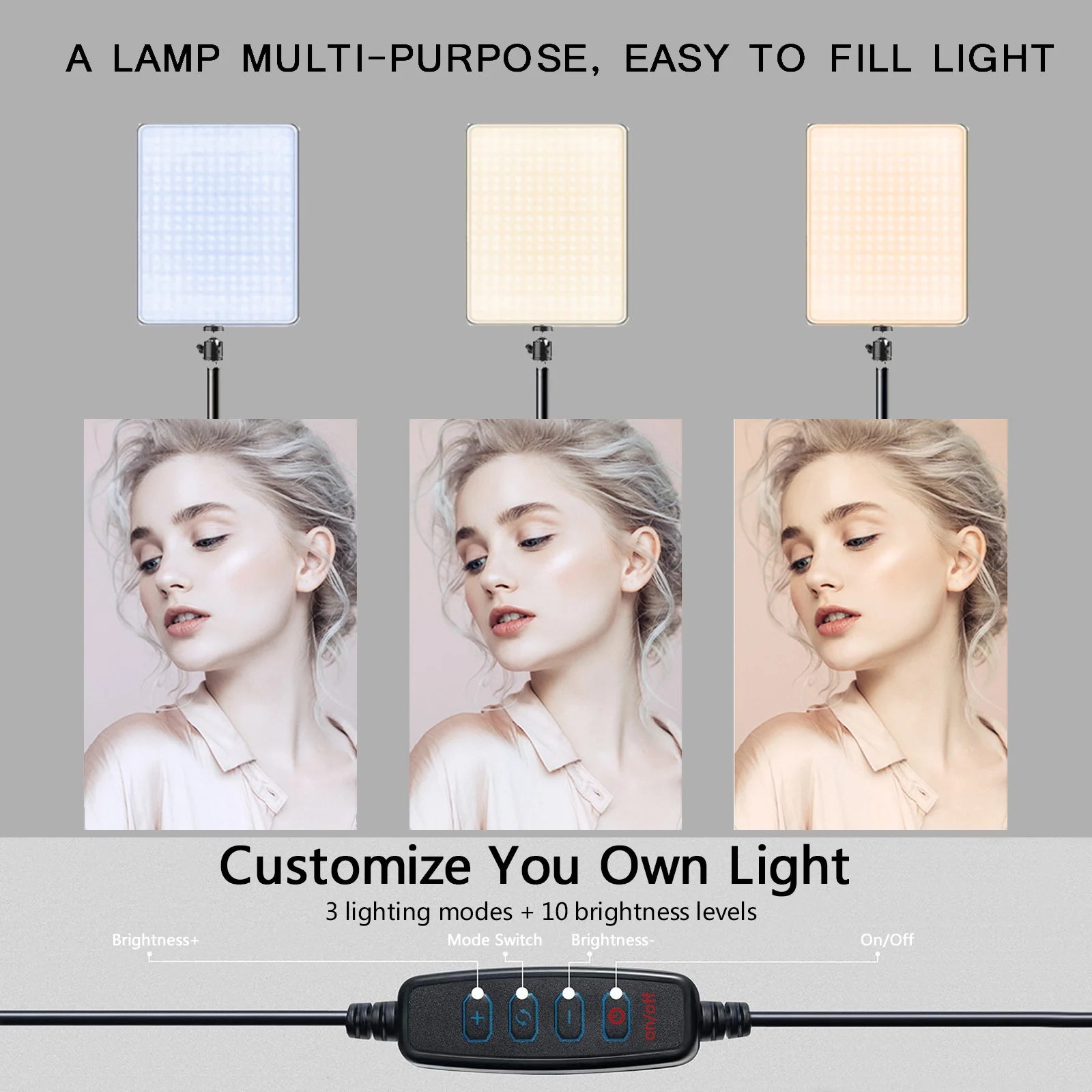 LED Video Conference Light with Tripod