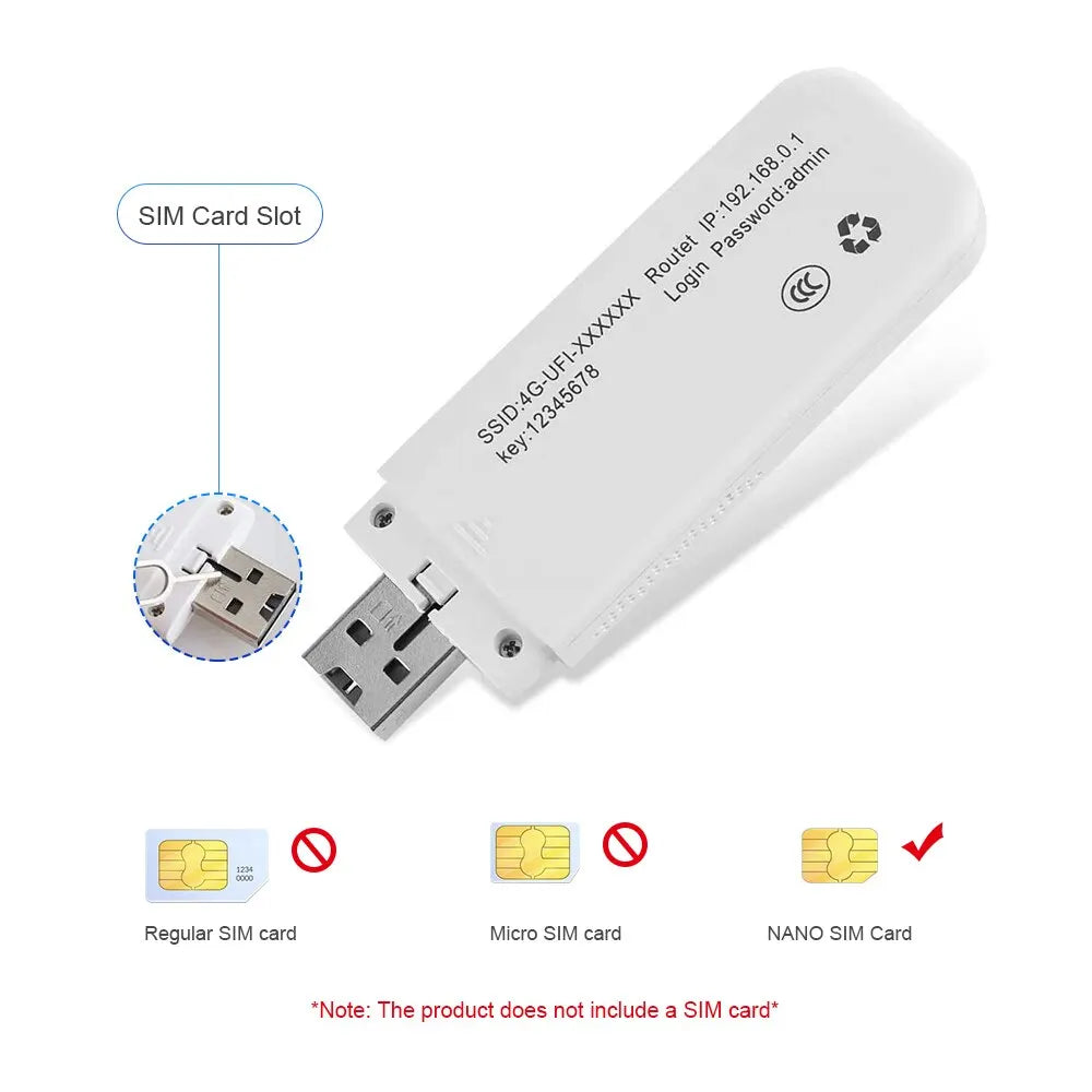 4G LTE Portable WiFi Dongle