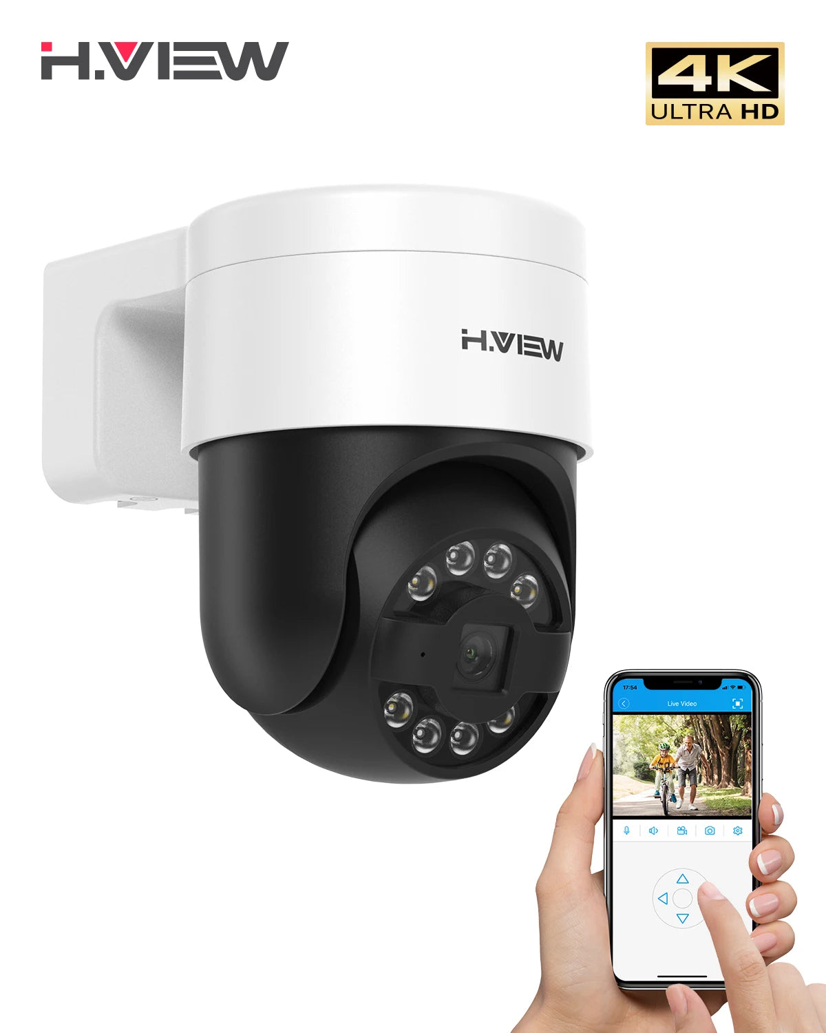 4K PoE PTZ Dome Outdoor Camera
