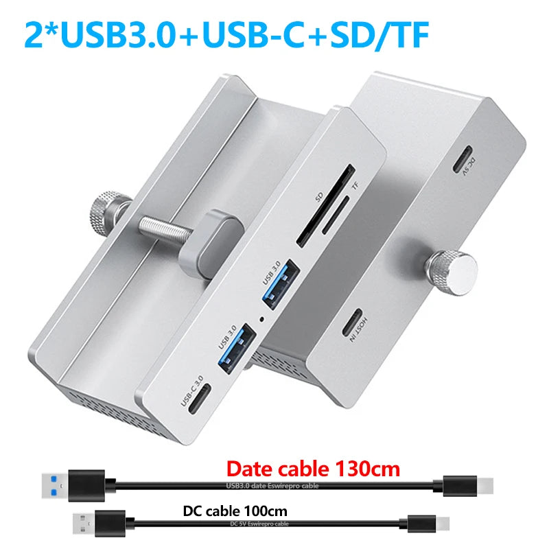 10Gbps USB 3.2 Clamp Hub Dock
