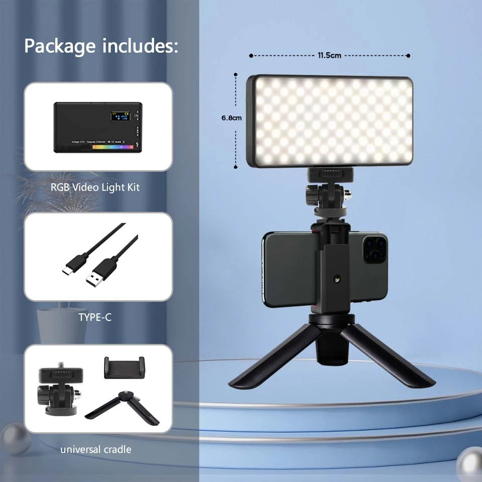 LED RGB Video Light Panel 2500-9000K
