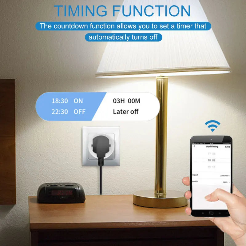 16A/20A EU Socket with Power Monitoring Smart Plug