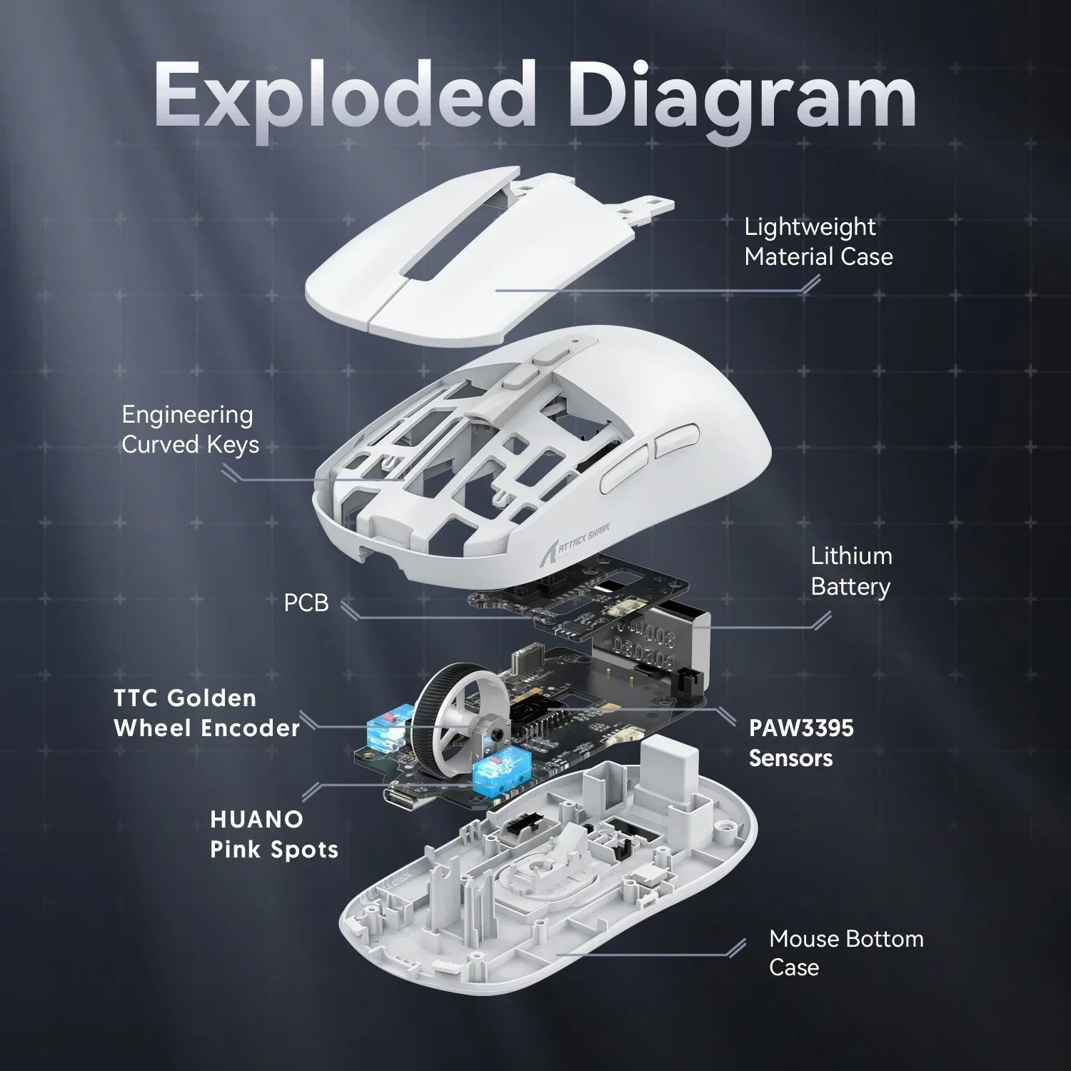 Tri-Mode RGB Macro Gaming Mouse
