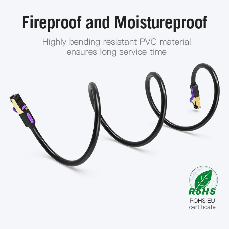 10Gbps High Speed Flat Cat7 Network Cable
