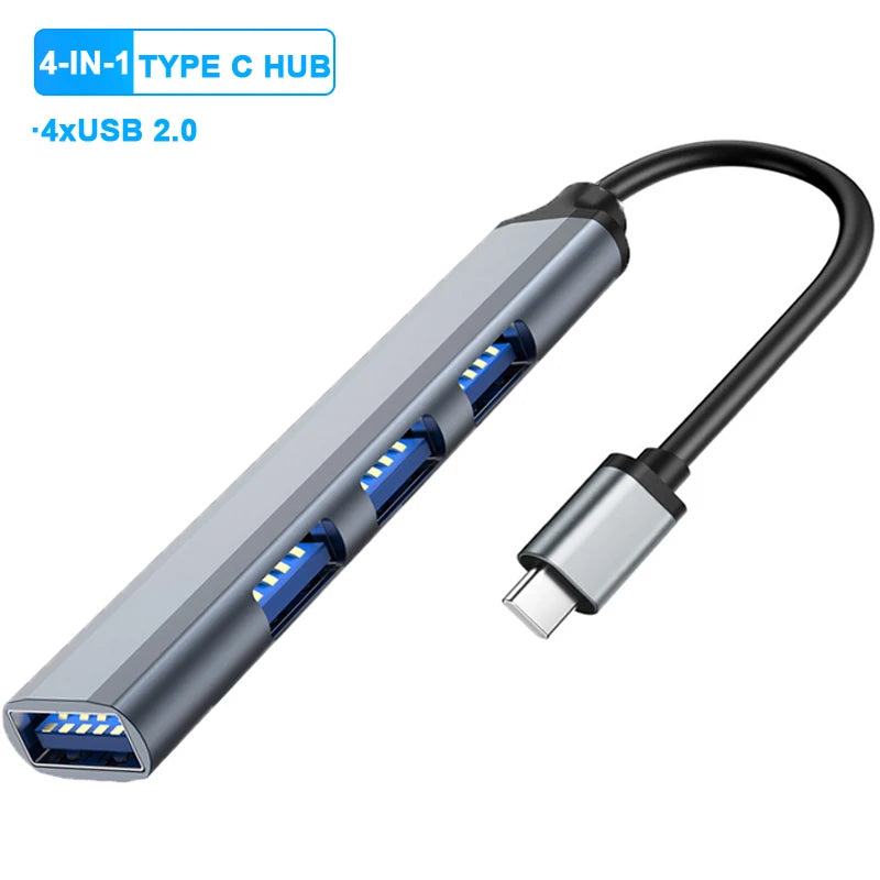 4-Port USB 3.0 Type-C Hub Adapter