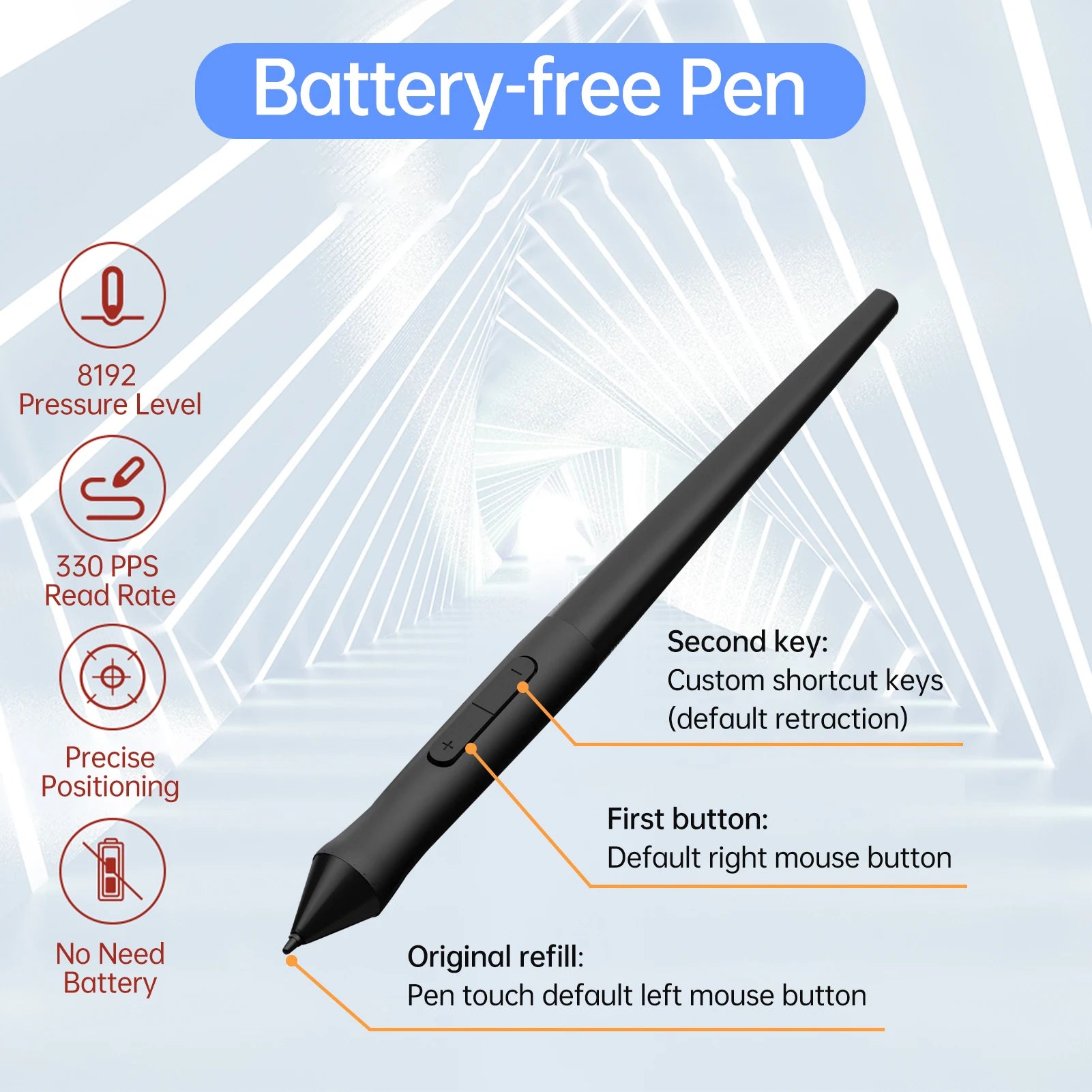 Ultra-Thin 8192 Pressure Drawing Tablet