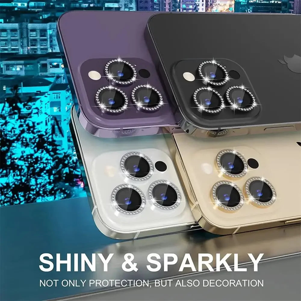 Sparkly Rhinestone Camera Lens Protector iPhone 16
