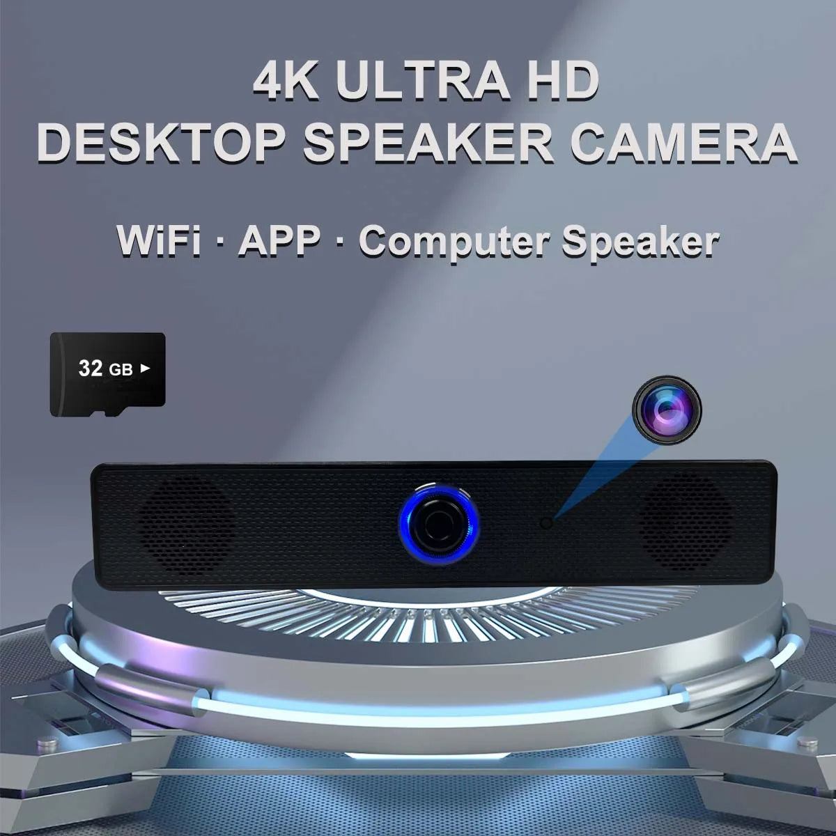 4K WiFi Desktop Speaker Camera