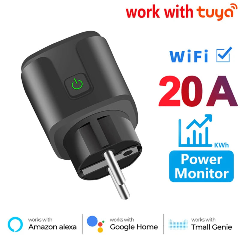 20A WiFi Smart Plug with Power Metering