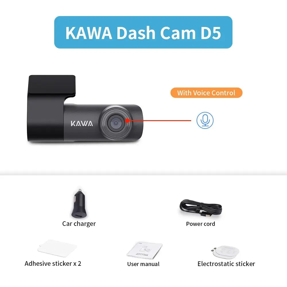 2K Car DVR Cam with WiFi & Night Vision