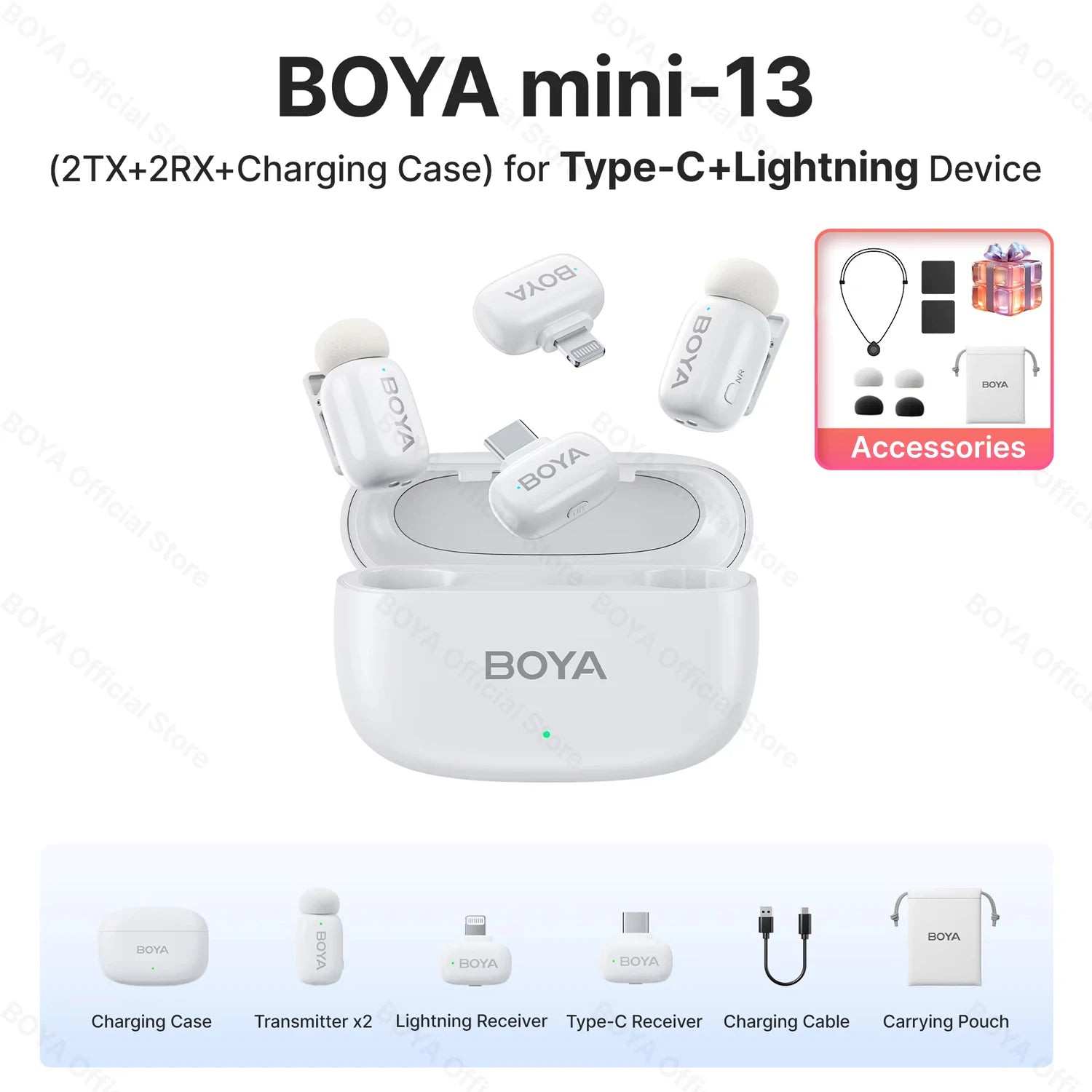 Mini Wireless Lavalier Mic for iPhone