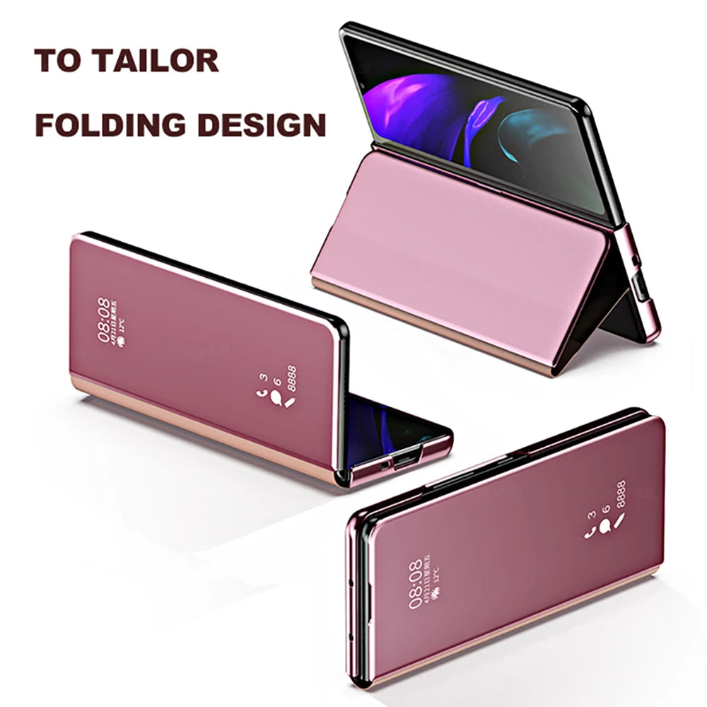 Mirror Flip Stand Case for Samsung