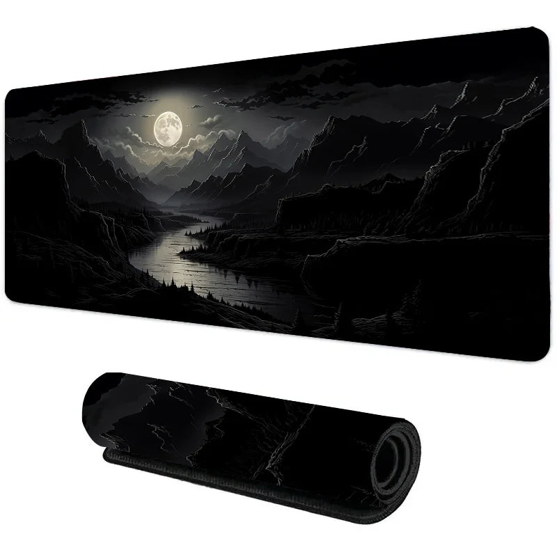Night Moonlight Large Gaming Mousepad