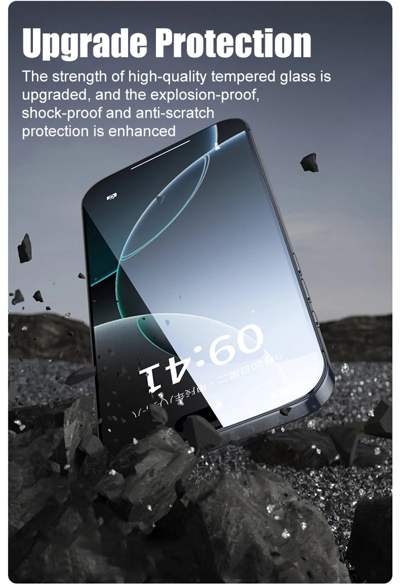 2PCS Full-Coverage Tempered Glass Screen Protector