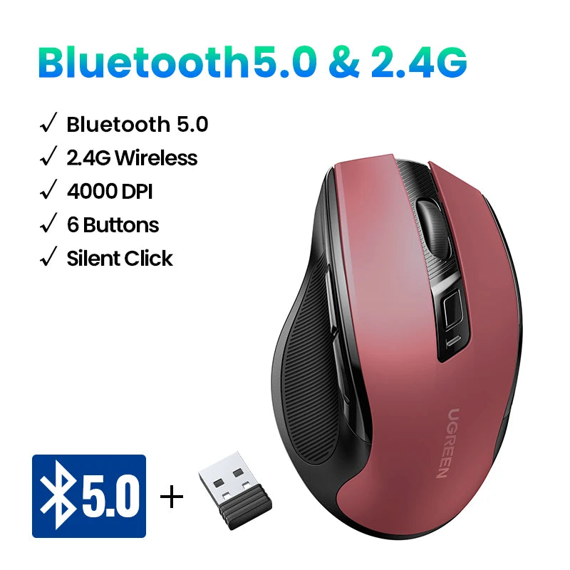 Quiet Wireless 4000DPI Mouse
