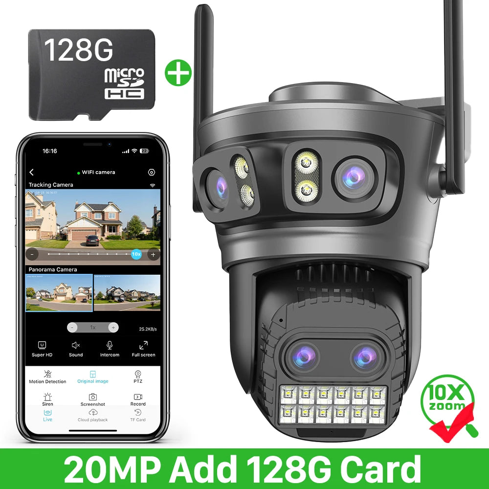 20MP 10K Multi-Lens PTZ Camera