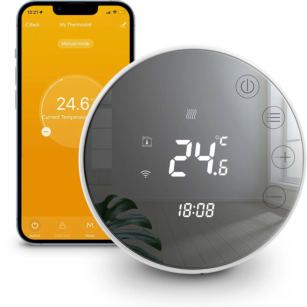 Wi-Fi  LCD Touchscreen Smart Thermostat