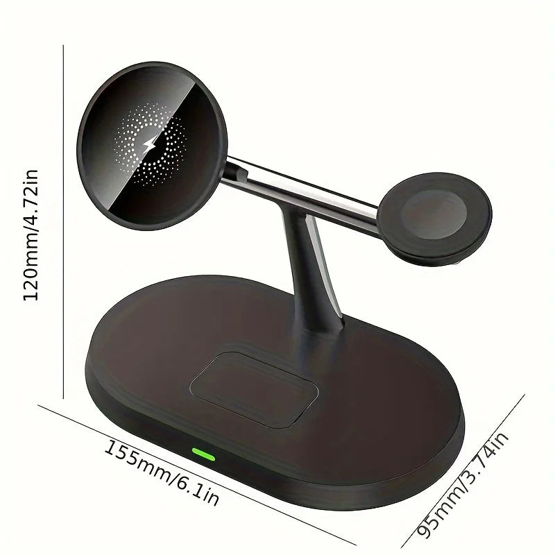 3-in-1 Magnetic Wireless Fast Charging Stand