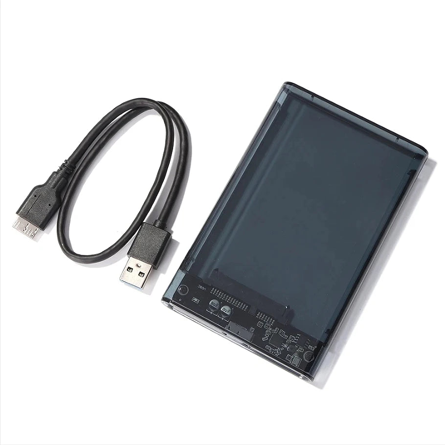 2.5” USB 3.0 Transparent HDD SSD Enclosure