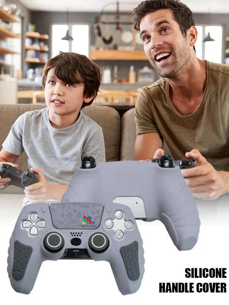 Gaming Controller with Silicone Cover Gray