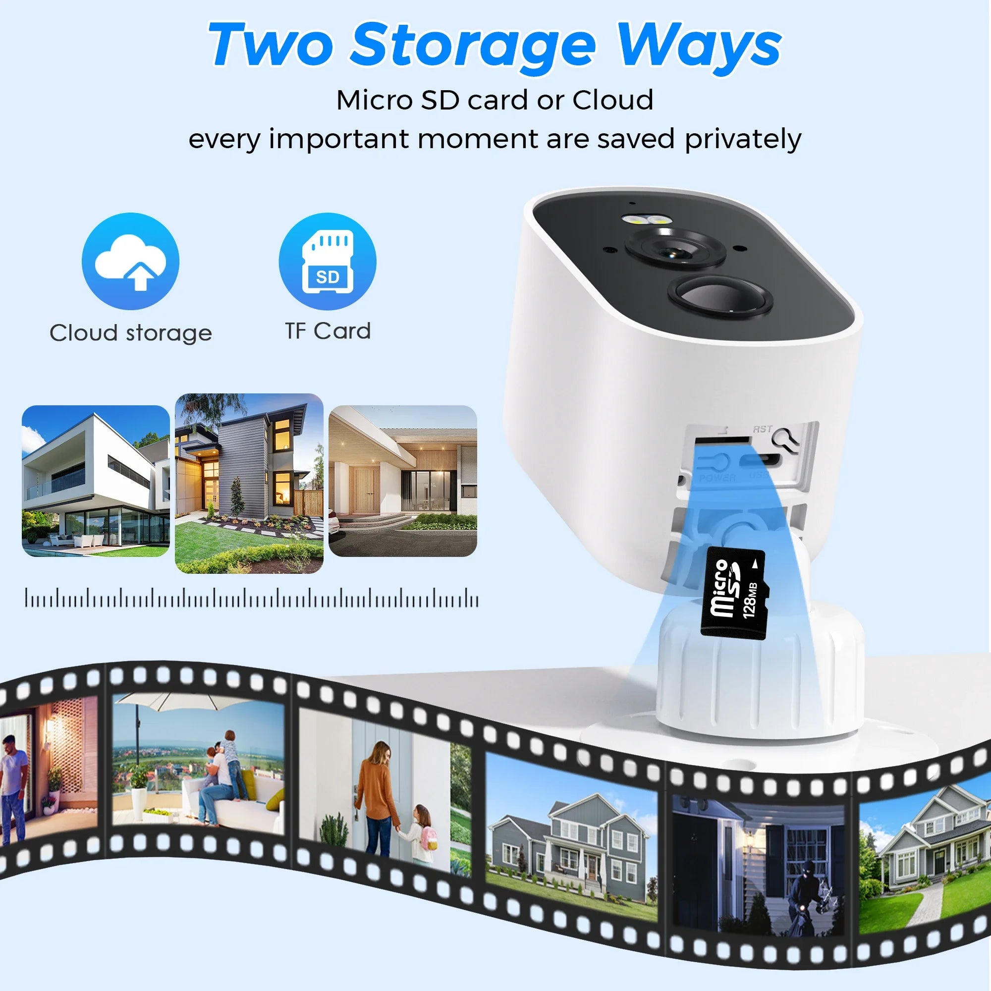 4MP 2K HD Wireless Solar Camera
