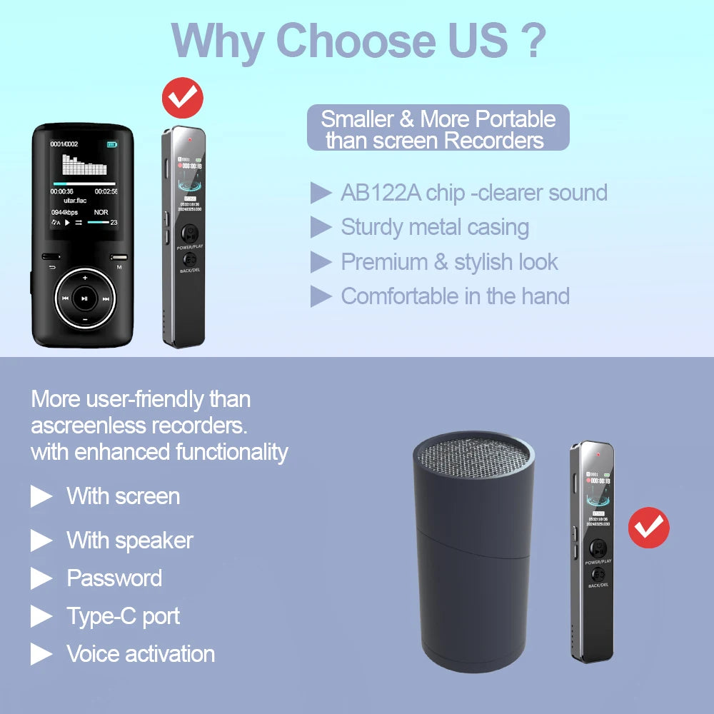 V76 Mini Voice Recorder Pen 128GM
