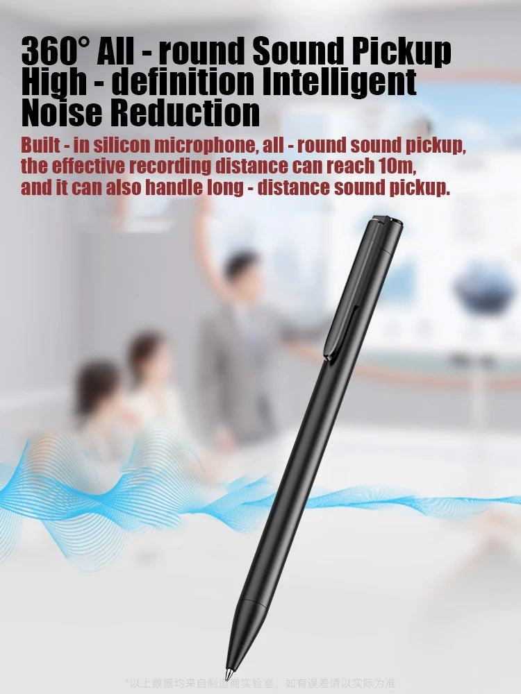 Pen-Shaped Voice Recorder 16GB HD Noise Reduction