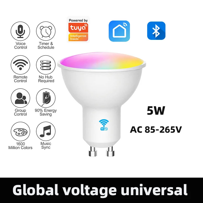 RGB Wi-Fi GU10 Smart Bulb