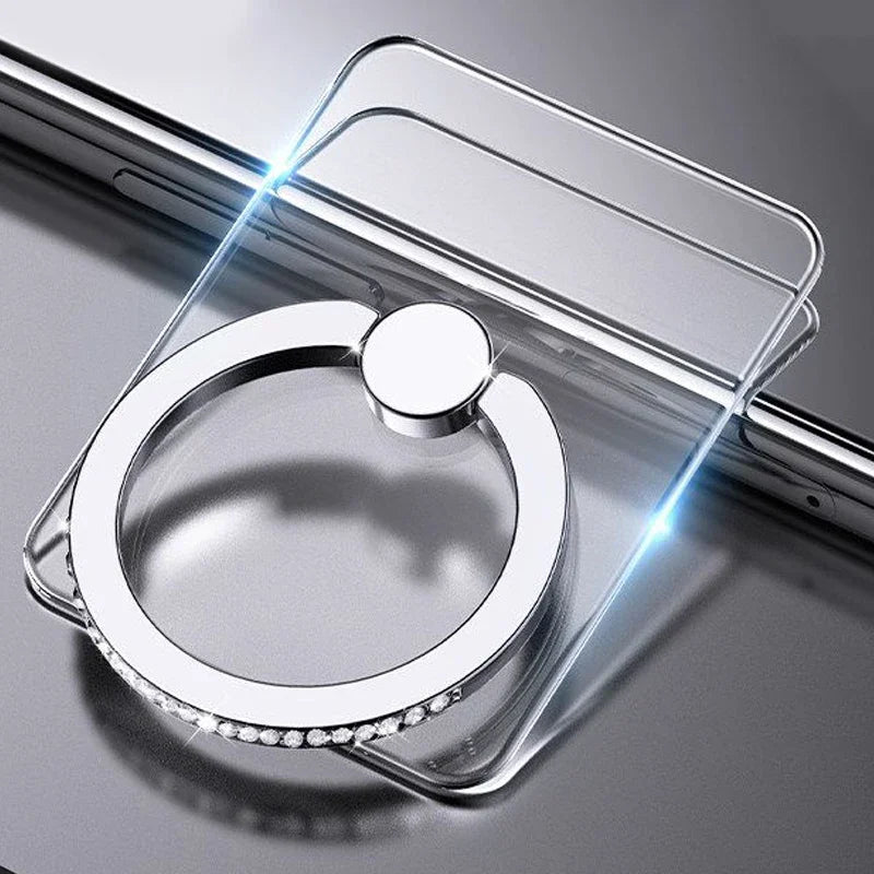 Transparent Butterfly Phone Ring Stand