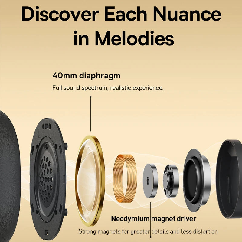 70-Hour 3D Spatial Audio Headphones