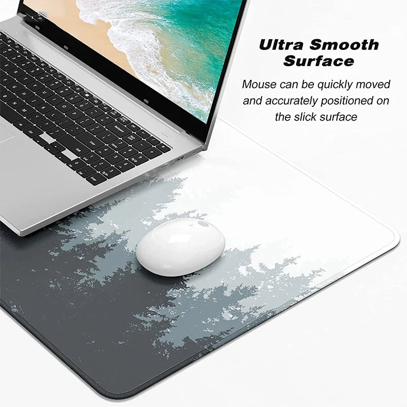 Black Extended Desk Mat