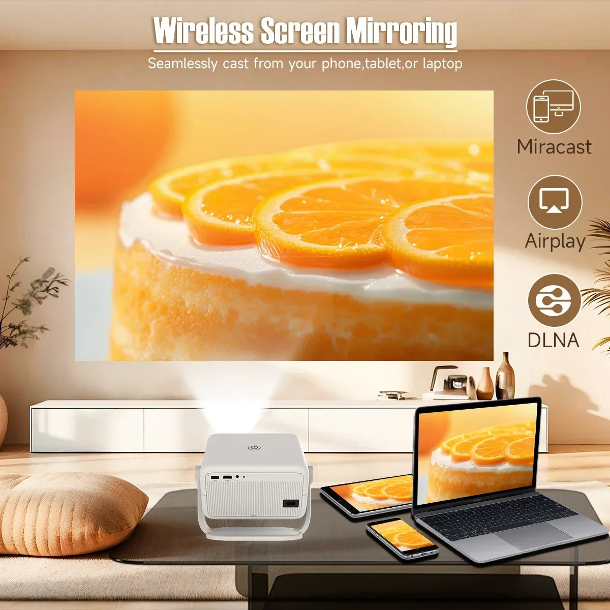650ANSI 4K Portable Cinema Projector