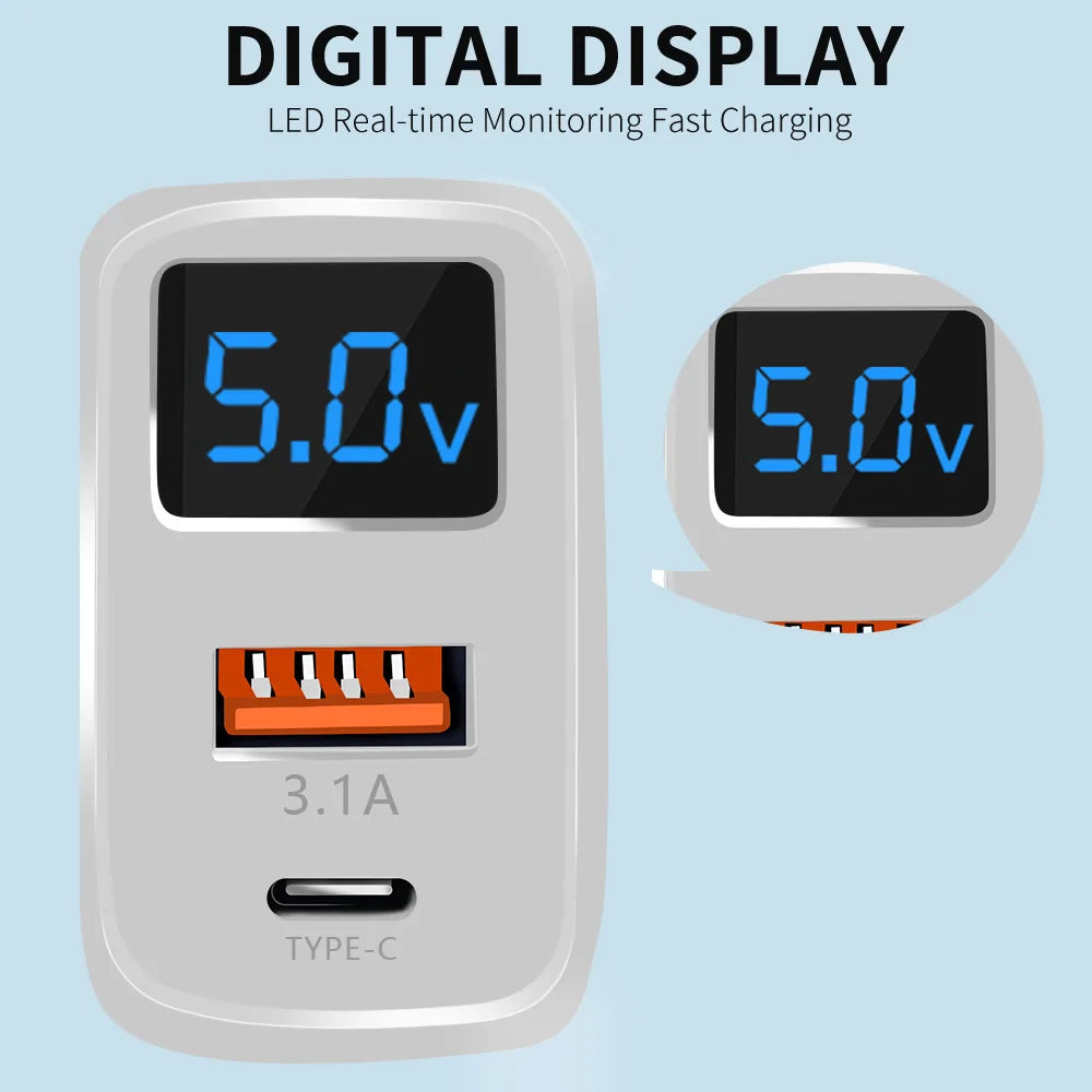 20W Fast Charging USB Wall Adapter