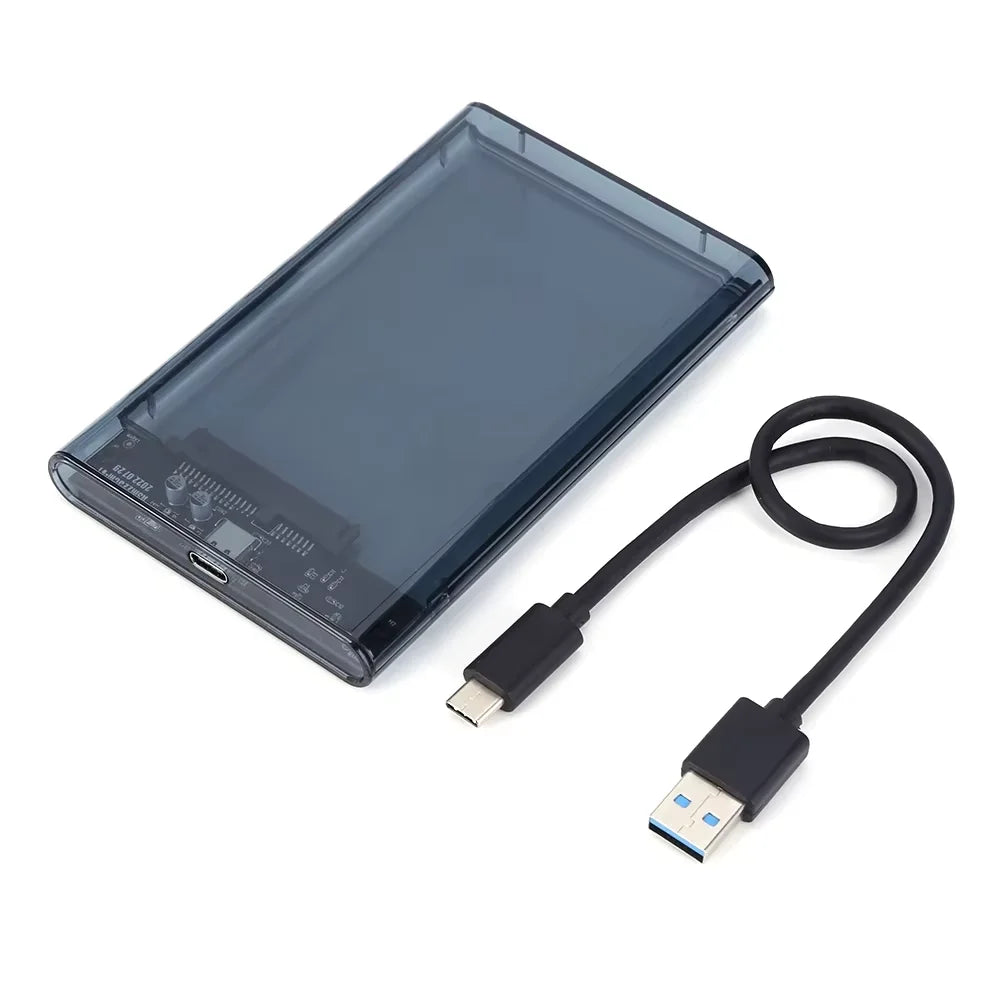 2.5” USB 3.0 Transparent HDD SSD Enclosure