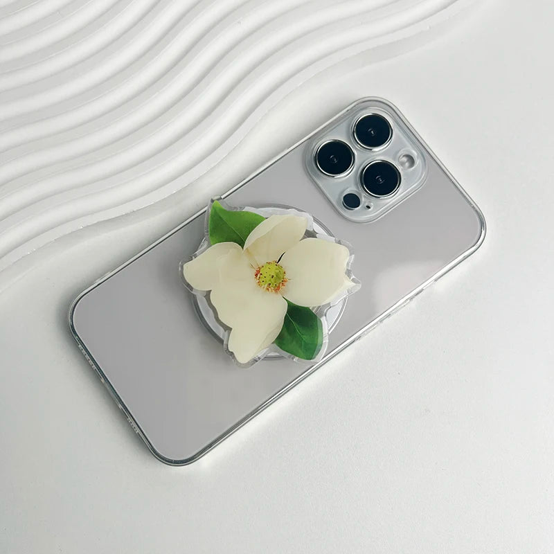 Magnetic Lotus Acrylic Phone Grip