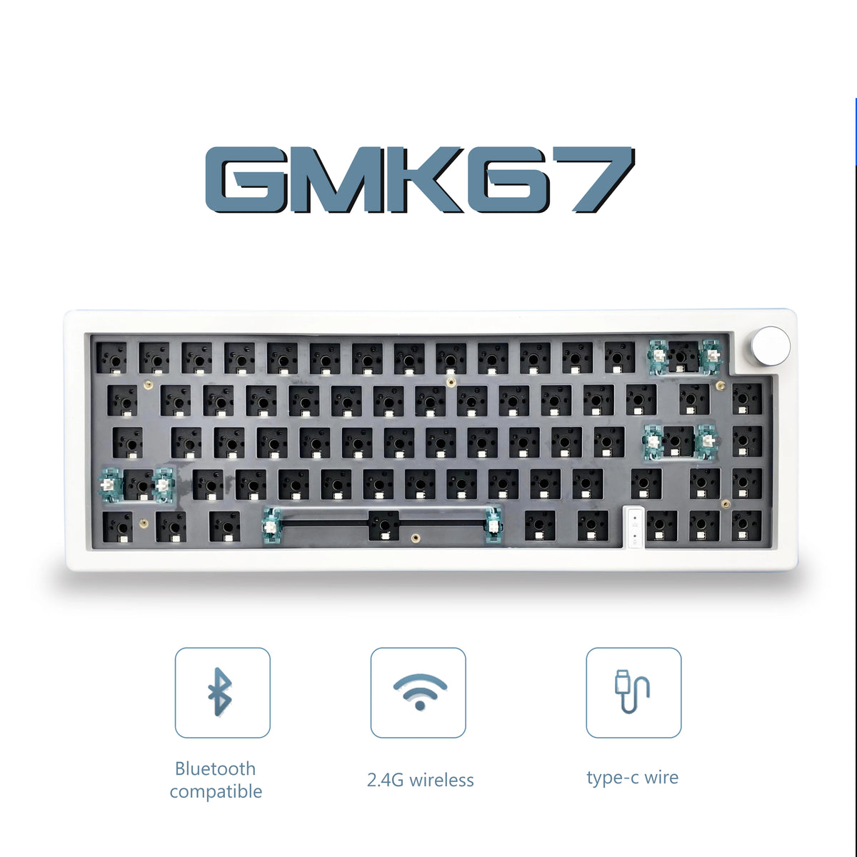 2.4G Wireless Gasket Mechanical Keyboard Kit