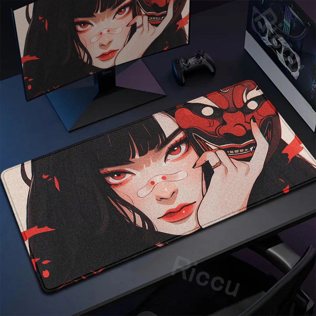 Large 40x90cm Japan-Themed Mousepad