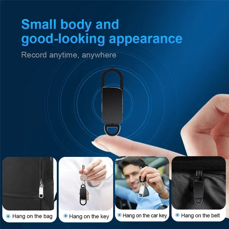 Mini Keychain Voice Recorder 4-128GB