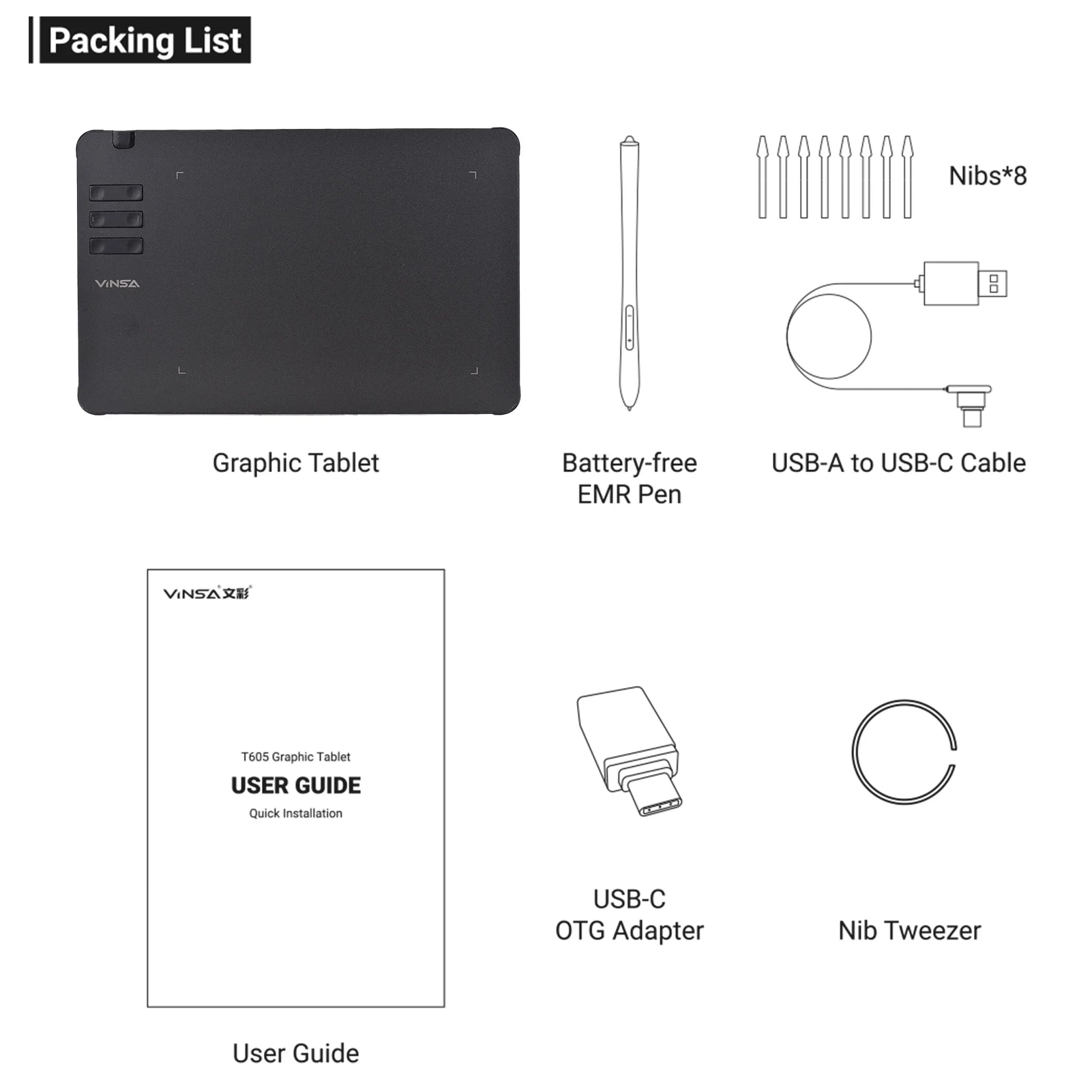 Ultra-Thin 8192 Pressure Drawing Tablet