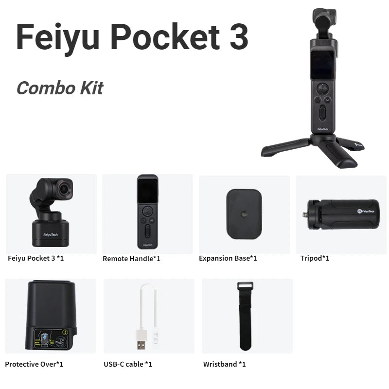 4K60fps Detachable 3-Axis Stabilizer